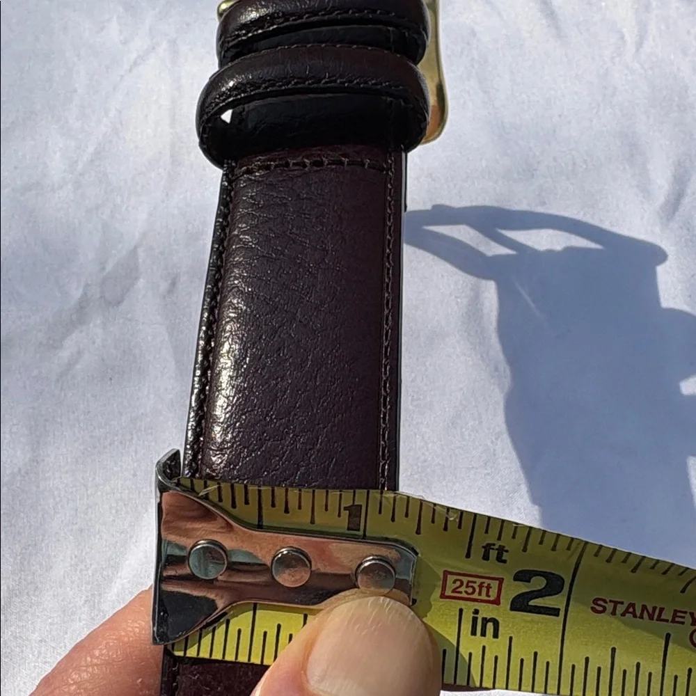 Unbranded Brown Full Grain Cowhide Leather belt Size 40